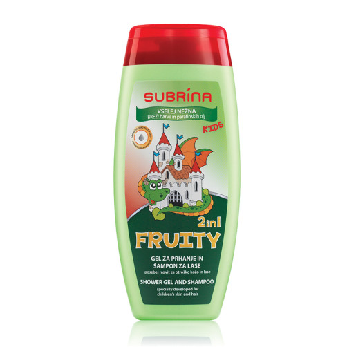 Subrina Kids šampon in gel za prhanje Fruity, 250ml