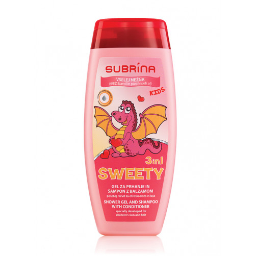 Subrina Kids šampon in gel za prhanje Sweety, 250ml