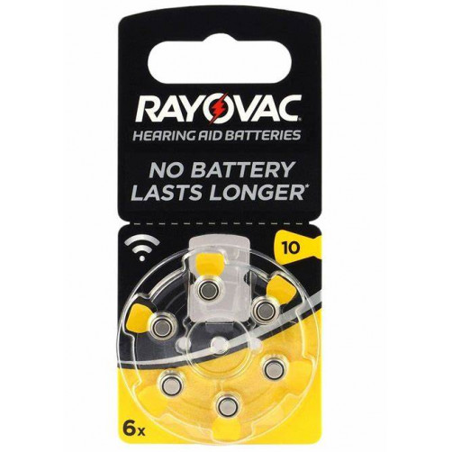 RAYOVAC Hearing Aid Batteries 10 - Blister 6
