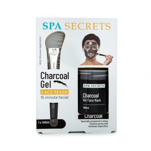 Xpel Gelna maska za obraz z aplikatorjem SPA Secrets Charcoal, 150ml
