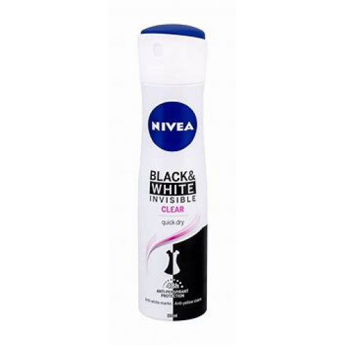 Nivea Deo Black&White Invisible Clear, 150ml
