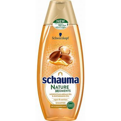 SCHAUMA  Nature moments šampon za suhe in poškodovane lase Argan Oil & Repair, 400 ml