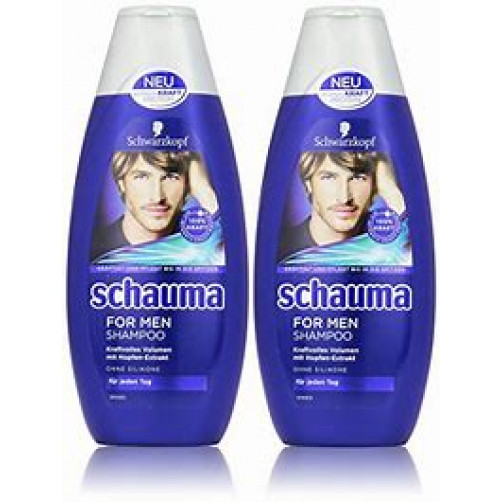 SCHAUMA  šampon za moške, 2x400 ml