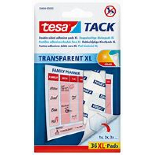 TESA TACK TRANSPARENT lepilne blazinice XL