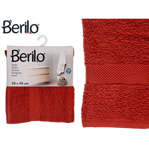 Brisača 50x90 rdeča