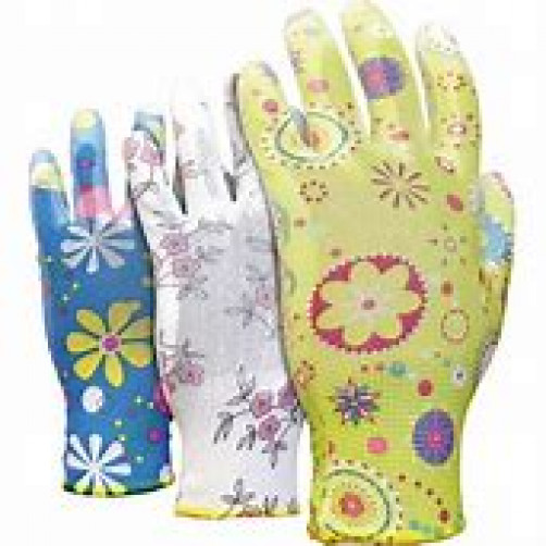 Vrtne rokavice, 3 pari, velikost 6