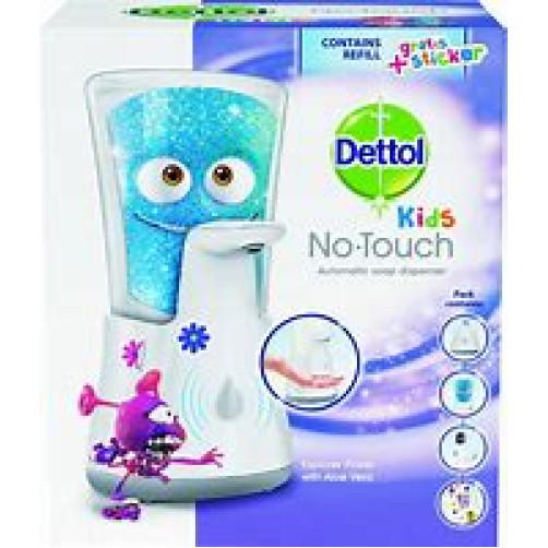 DETTOL podajalnik mila na senzor za otroke + polnilo Aloe Vera KIDS, 250ml