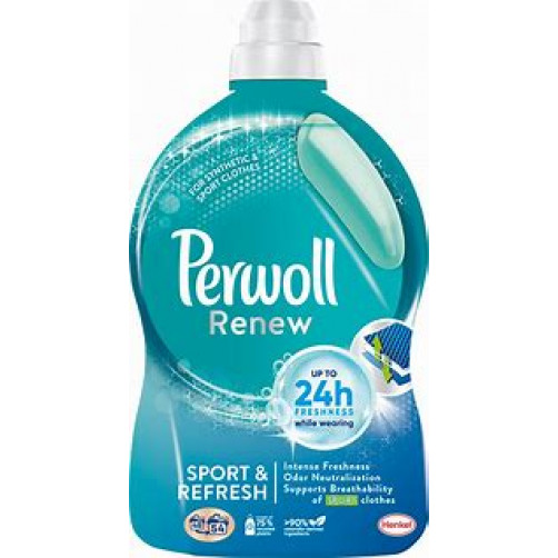 Perwoll Renew Sport & Refresh gel za pranje perila,  2,97l