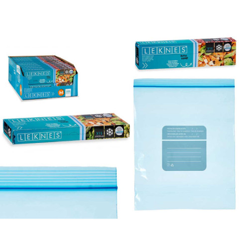 Vrečke za zmrzovanje Leknes z zip zapiranjem, 3l, 15 kos