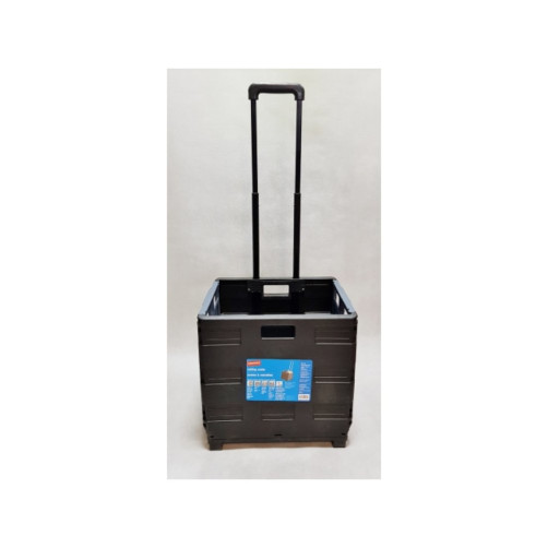 Zložljiva nakupovalna škatla z kolesci in izvlečnim ročajem 46x45.7x38cm