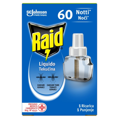 RAID, tekočina za električni aparat, 60 N, original, 36 ml