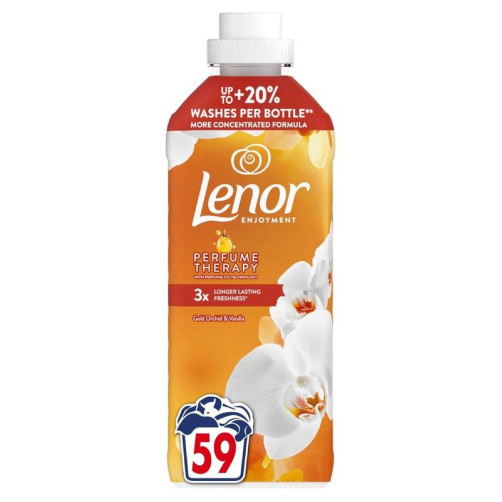 LENOR Perfume Therapy Gold Orchid & Vanilla, mehčalec za perilo, 1239 ml, 59 pranj
