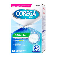 Corega Tabs 3 minute Mint Fresh – tablete za čiščenje zobnih protez, 66 tablet
