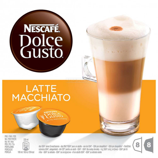 NESCAFÉ Dolce Gusto Latte Macchiato kava, 183,2 g (16 kapsul), A07263