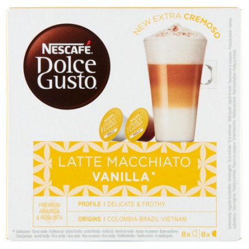NESCAFÉ Dolce Gusto Latte Macchiato Vanilla kava, 183,2 g (16 kapsul)