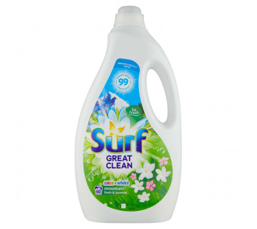 SURF Mountain Fresh & Jasmine pralni gel 3l / 60 pranj