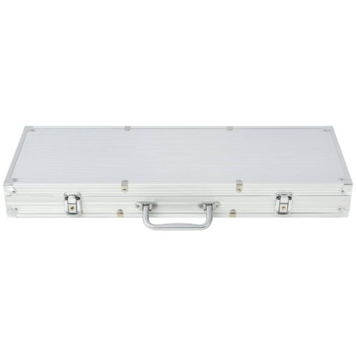 vidaXL Poker Set s 500 Laserskimi Žetoni Aluminij vidaXL Poker Set s 500 Laserskimi Žetoni Aluminij