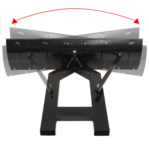 vidaXL Snežni plug za viličarja 150x38 cm črne barve vidaXL Snežni plug za viličarja 150x38 cm črne barve