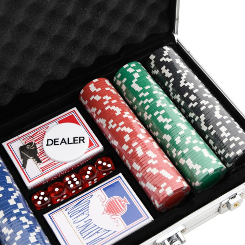 vidaXL Komplet poker žetonov 300 kosov 11,5 g vidaXL Komplet poker žetonov 300 kosov 11,5 g